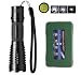 Produktbild wiederaufladbare fokussierbar LED Taschenlampe taktische Taschenlampe, super hell, mit USB-Ladegerät und 18650 Li-Ionen-Akku