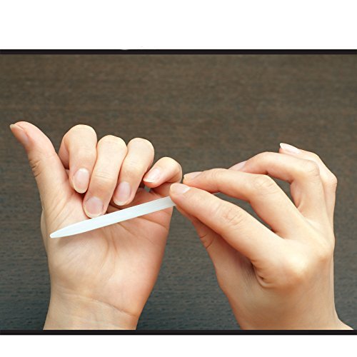 KOVIRA 5 Professional Crystal Nail File with Case – Glass Nail File – Premium Luxury Crystal Glass Finger Nail File Set – Pedicure Fingernail File – Manicure Nail Files and Buffer Kit by Kovira - 5