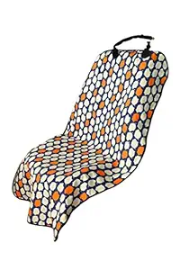 Elegant Peppa Pet Front Seat Cover For Mahindra XUV 500 2018 (Cotton_Multicolor)