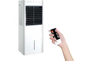 Avilia - Raffrescatore d’Aria 1100W con Tanica 8L, Funzione Freddo/Caldo e Telecomando –, Touch Control e Ionizzatore per Casa e Ufficio
