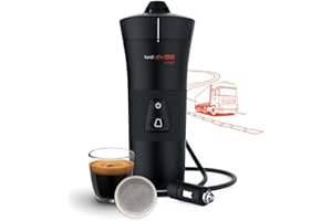 Handpresso - handcoffee truck - machine à café camion 21010 | pour dosette Senseo | cafetière allume-cigare - cafetiere 24v camion| cafetière de voyage | café court et long - 110 ml max