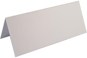 100 x Smooth White Blank Wedding Table Name Place Cards - UK Card Crafts
