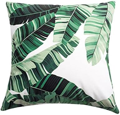 FR® Pillow Simple modern Nordic Fresh natural Waist pillow plant Green plant sofa Car Environmental protection Breathable pillow , 30*50cm oblong (sleeve + core)
