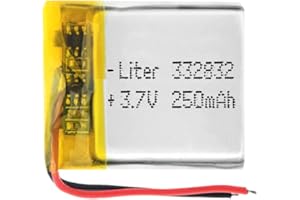 Bateria 332832 LiPo 3.7V 250mAh 0.925Wh 1S 5C Liter Energy Battery Akumulator dla Elektroniki ładowalny litowy polimerowy telefon - Nie nadaje się do sterowania radiowego 34x28x4mm (250mAh|332832)