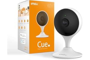 SOFTEAM Imou Telecamera IP di sicurezza da interni per sorveglianza domestica avanzata, dotata di risoluzione 1080p, rilevamento antintrusione, rilevamento di suoni anomali, audio bidirezionale, Cue 2