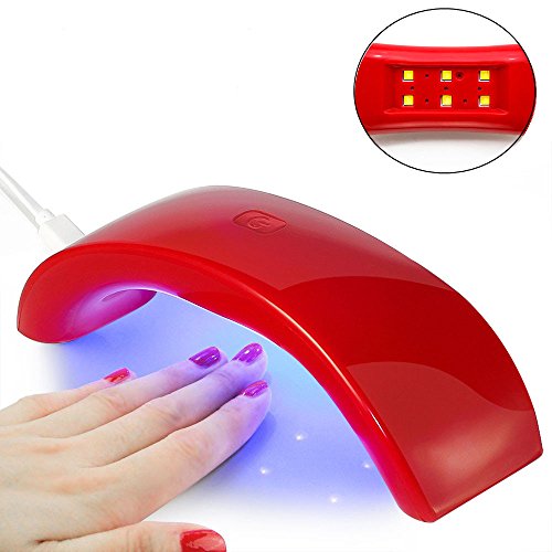 Nagel-Trockner,Professionelle LED-Nageltrockner,CIDBEST® 9W USB Mini Nagel-Trockner-LED-Licht/Lampe für Curing Nagel Trockner Nagel Gel Polnisch Trockner Aushärtungslampe Regenbogen -Lampe für Nagel Kunst Werkzeuge ,Top Qualität