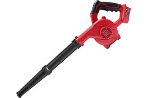 Powarobor Lövblåsare Kompatibel med Milwaukee M18 18V-batterier | Elektrisk blåsmaskin för trädgård, gräsmatta, löv, lätt snö och bilrengöring; endast verktyg, utan batteri