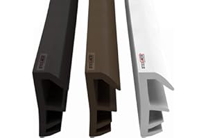 STEIGNER Guarnizione per battuta anta Guarnizione per finestra Larghezza scanalatura 5mm in TPE, 10m, Marrone, SFD14