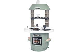 Smoby - Cuisine Nova - Jouet d'Imitation pour Enfant - 13 Accessoires - Couleurs Douces - A Partir de 18 Mois - Fabrication Française