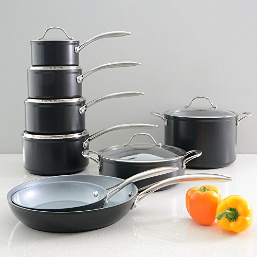 ProCook Ceramic Induction Cookware Set 8 Piece + FREE Spiralizer!
