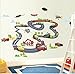 KAMAY'S® Removable Children's Rooms Cartoon Car Track Decor Wall Stickers XY1160