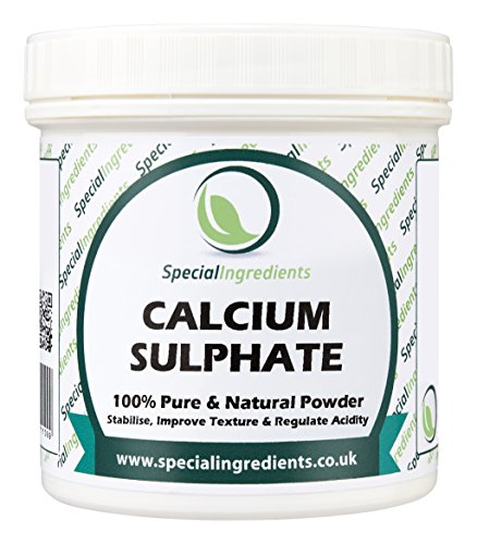 Preisvergleich Produktbild Special Ingredients Calciumsulfat (Gips / Gypsum) 250g (Deutsche Etiketten Und Anleitungen)