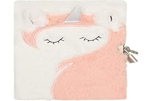 DRAEGER PARIS 1886 76002981, Diario intimo peluche unicorno corallo, grigio