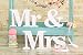 Produktbild sevenmye MR und Mrs 'Hochzeit Holz Alphabet Deko Schilder Foto Requisiten Party Wimpelkette Banner