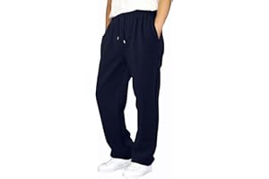 INSAFIANS Kids Boys Girls Fleece Jog Pants – School PE Jogging Bottoms Unisex Open Hem Sports Trousers