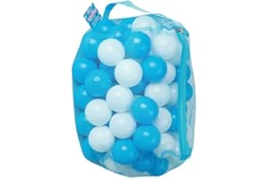 VIVAAS 100PCS Kids Soft Pit Balls Plastic Play Balls Crush Proof, No Sharp Edges, Non Toxic, Phthalate & BPA Free Indoor, Outdoor Use In Kids Toddler Ball Pit Bath Tubs Swimming Pools