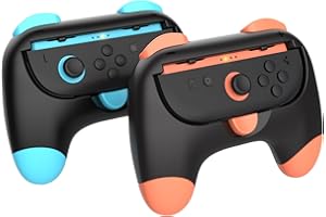 AtEaze 2er Pack Controller Griffe kompatibel mit Nintendo Switch 2 Joy Cons | Switch 2 Zubehör Grip