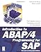 Introduction to Abap/4 Programming for Sap by Gareth M. De Bruyn, Robert Lyfareff