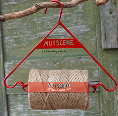 Gartenschnur von Nutscene 160 Meter auf Bügel - Biogarn - nachhaltig hergestellt und biologisch abbaubar - Twine Hanger Dispenser