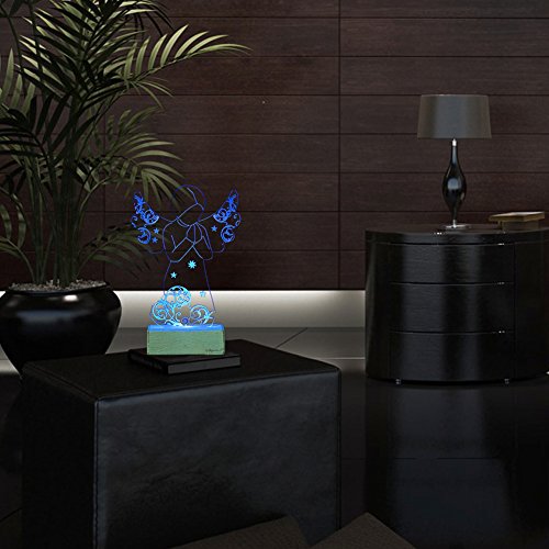Giftgarden Christliche deko mit LED Beleuchtung Schutzengel hält einen Gottesdient - 4