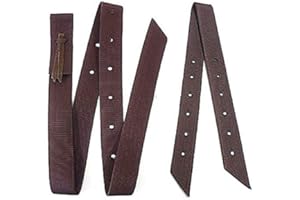 Hill Leather Company Double Ply Brown Nylon Cinch Strap and Off Billet Saddle Set