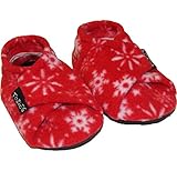 TOZIES Baby Toddler Boys Girls Soft Indoor Play Shoes / Slippers Non Slip / Stay On - SNOWFLAKES (12-18M)