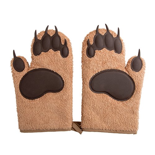 Designer Bär Backhandschuhe, DER BLICKFANG in jeder Küche, Topfhandschuhe, Ofenhandschuhe, Küchenhandschuhe, die Geschenksidee, 1 Paar - 9