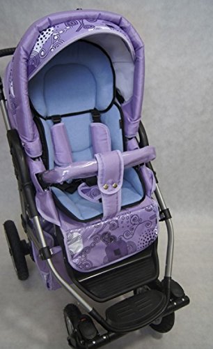 Sweet Baby ** SOFTY MAXI ** Sitzverkleinerer mit abnehmbarem Kopfteil / NeugeborenenEinsatz ( auch für Frühchen ) mit Sommer- und Polar-Winterseite für BabyAutositz Gr. 0/0+ wie z.B. Maxi Cosi, Römer, Kinderwagen, Babywanne, Jogger, Hochstuhl etc. - 5