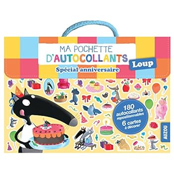 Ma pochette dautocollants Loup - spécial anniversaire