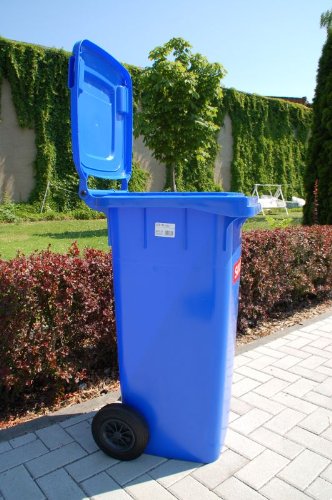 Mülltonne Müllbehälter 120 liter, blau - 4