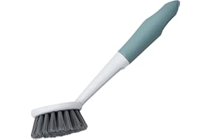 GZYULAN 1 Pezzo Spazzola Piatti, Spazzola per Pentole e Ciotole, Manico Lungo, Ø 50mm, Verde