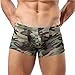 Produktbild URSING Militär Herren Tarnung Gedruckt Boxershorts Trunks Stämme Unterwäsche Atmungsaktive Unterhose Sexy Unterhose Mode Boxer Slips Shorts Hose Underpant (XL, Tarnung)