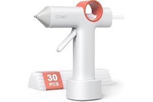Clevast Hot Limpistol, trådlös limpistol med 30 st limpinnar, uppladdningsbar 40-tal snabb förvärmning mini limpistol, automa