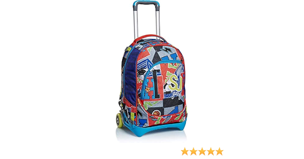 seven. Zaino Trolley SJ Gang College e Sport Sganciabile Colore Blu :  Amazon.it: Valigeria