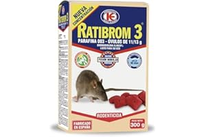 Peyca Ratibrom 3 parafina en ovulos 300g - Impex Europa. Rodenticida en ovulos para Ratas y Ratones. Listo para Usar.