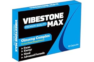VIBESTONE MAX Stronger for Longer New Formula- Ultra Strong Performance Enhancing Pills, Stamina Endurance Booster MAX Supplement Pills for Men - 10 Ginseng 500MG Capsules
