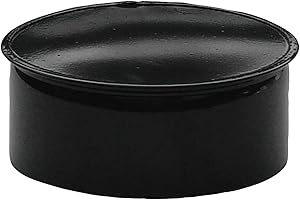 WOLFPACK LINEA PROFESIONAL - Tapa Tubo Estufa Negro Vitrificada 150 mm.