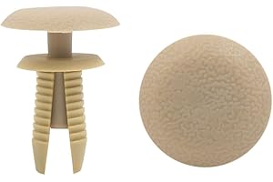 UXCELL sourcing map 20pcs 8mm auto voiture camion Beige Rivets plastique aile bouclier colliezs type à pousser in