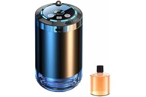 JOYOUSMALL Désodorisant électrique pour voiture avec parfums, atomiseur d'arômes intelligent avec 5 niveaux réglables pour la décoration de la maison, du bureau, marche/arrêt automatique (orange)