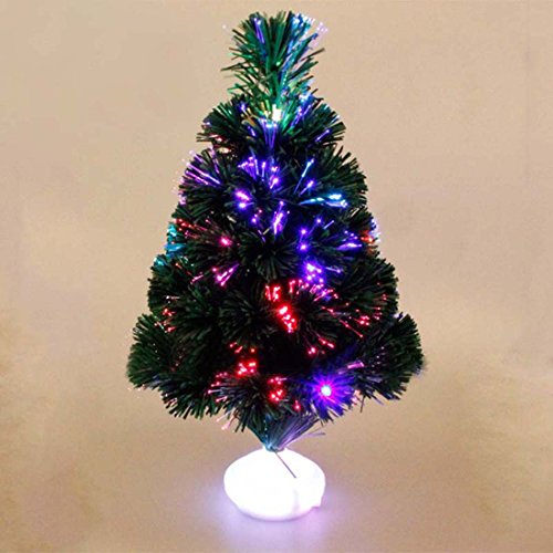 45 cm albero di Natale principale albero di natale artificiale fibra ottica albero di Natale albero azionato con colore cambiando leggero cespuglio xmax da yunhigh - multi colorato