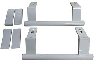 Liebherr-kit poignées (par 2) de porte combi-réfrigérateur et congélateur, entraxe de fixation: 15.5cm
