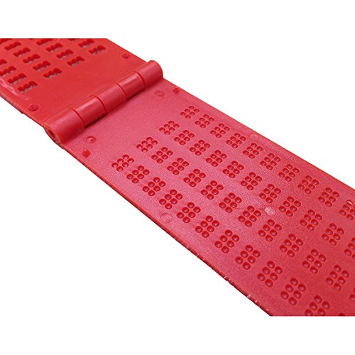 Brailletafel 4 Zeilen 28 Zeichen pro Zeil Braille Schreibtafel mit Griffel 2 stücke (Rot) - 4