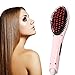 hair straightening brush ,Besmall Instant Magic Silky Straight Hair Styling, Anion Hair Care, Anti Scald, Zero Damage UK Plug (Pink)