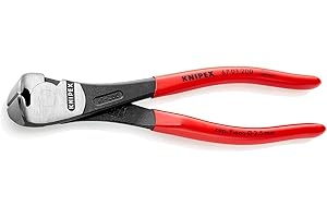 Pince coupante frontale à forte démultiplication avec facette Knipex 67 01 200 200 mm 1 pc(s)