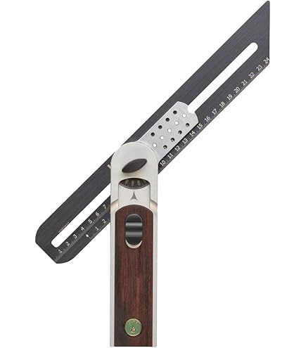 Ulmia 500-250 ángulo de precisión 250 mm - Alu-Line con tornillo de ajuste de precisión