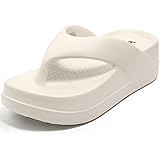 DOCTOR HEALTH SUPER SOFT Women’s Thick Sole EVA Flip Flops | Soft Cushioned Cloud Comfort Slippers | Lightweight Anti-Slip Open Toe Casual Sandals for Indoor Outdoor Everyday Wear: 