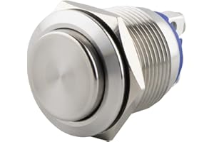 SeKi Edelstahl Drucktaster Ø16mm tastend hervorstehender Kopfform Schraubanschluss; Klingeltaster