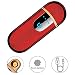 Produktbild Auratrio Y09 USB Feuerzeug Heizstab aufladbare Touchscreen elektronische Feuerzeug,Windundurchlässiges Flamess Lichtbogen Feuerzeug für Küche, Grill, Kerzen und Zigaretten (Glatt-Rot)