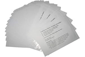 VANRA Ölpapier für Aktenvernichter,Shredder-Schmierblätter Shredder-Zubehör Ölblätter für alle Shredder-Typen,24 Stück