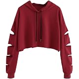 Sudaderas Cortas Mujer Crop Top, K-Youth Sudaderas Adolescentes Chicas  Cortas Invierno Tumblr Sin Capucha Sudadera Mujer Corta Ropa de Mujer  Deportivas Hoodie Chandal Niña Blusa: Amazon.es: Ropa